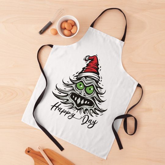 Funny Crazy Christmas Tree Christmas Gift Idea Apron