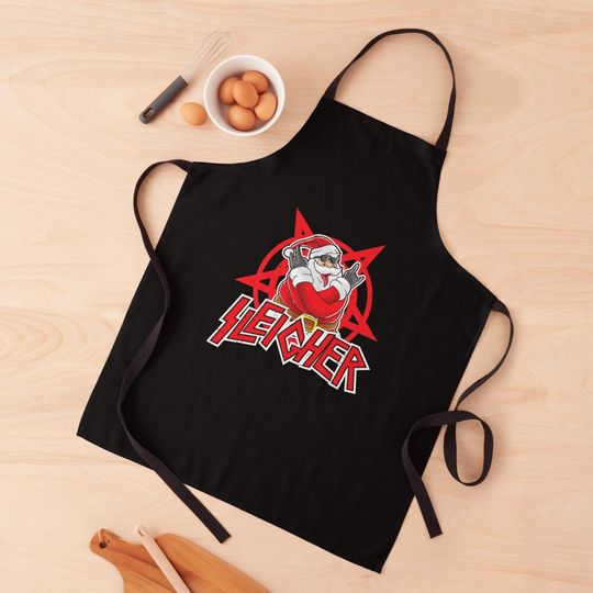 Heavy Metal Christmas Sleigher Hail Classic Apron