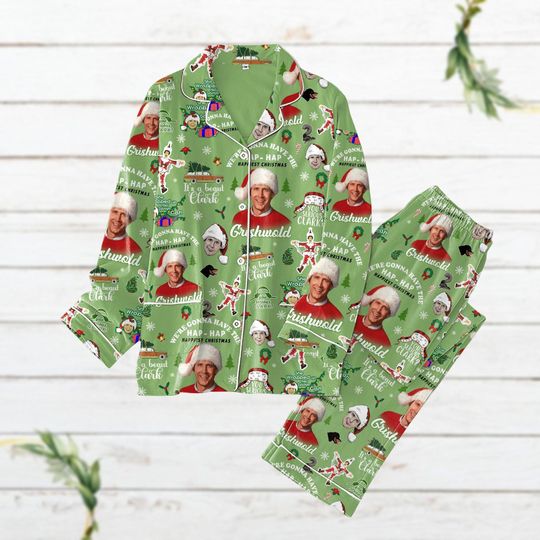 Christmas Griswold Family Pajamas Set, National Lampoons Christmas Vacation Shirt, Retro Christmas Movie Holiday Pajamas, Gift For Fan