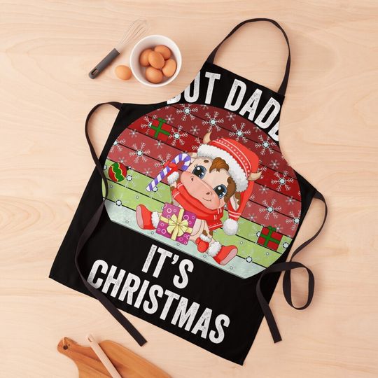 But daddy It's Christmas! little mermaid Harry  Apron