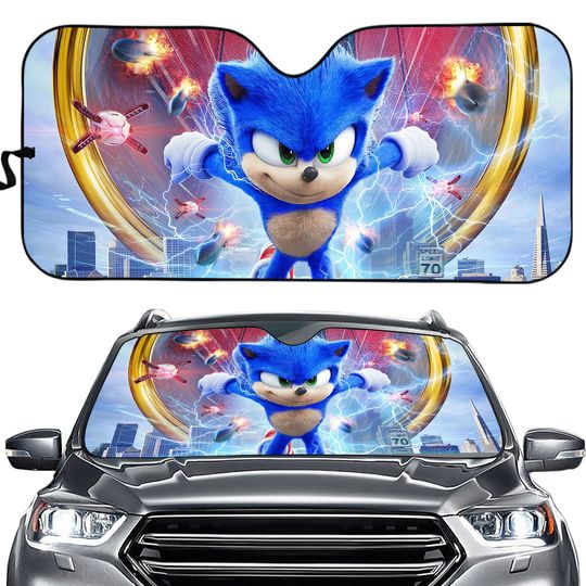Sonic The Hedgehog Car Sun Shades Movies Cartoon Gift Idea
