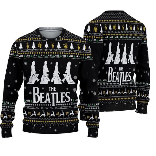The Beatles Abbey Road Retro Vintage Xmas Gifts For Family Ugly Christmas