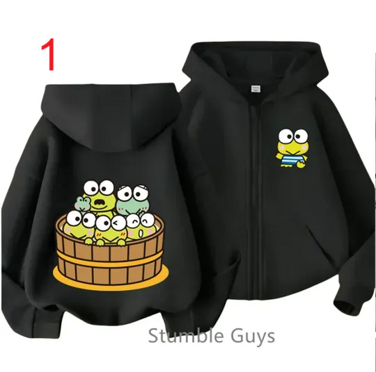 2025 New Kero Kero Keroppi Zipper Hoodie