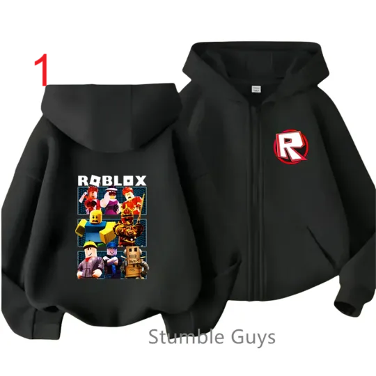 Roblox Double Sided Zipper Hoodie | Unisex Zip Up Jacket