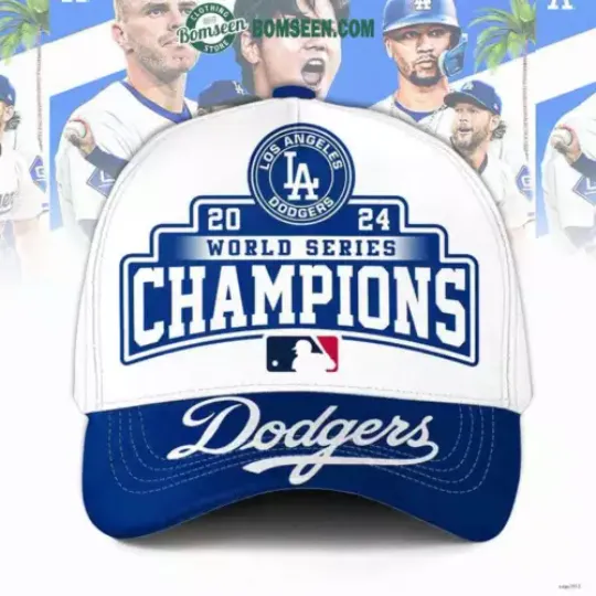 LA Dodgers 2024 Champions World Series Cap, Christmas Gift For Baseball Lover