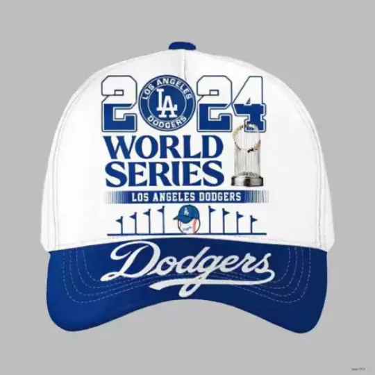 2024 World Series LA Dodgers Baseball Cap, Christmas Gift For Baseball Lover