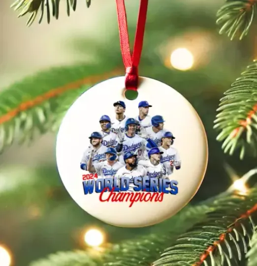 LA Dodgers 2024 World Series Champions Ornament | LAD Ornament