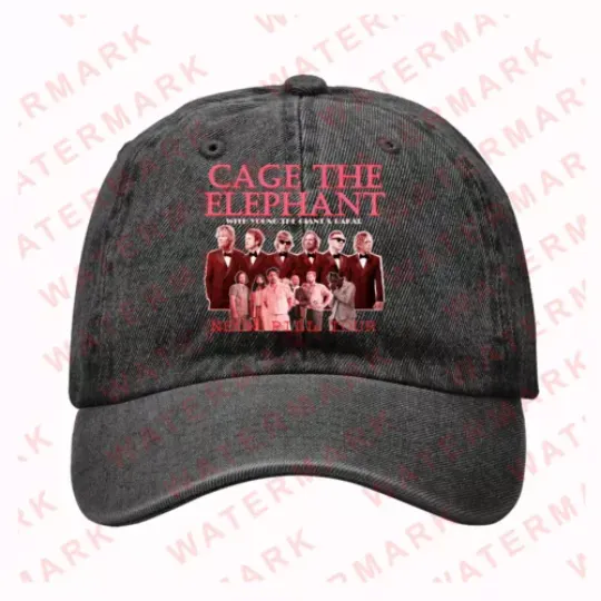 Discover Hats CAGE THE ELEPHANT YOUNG THE GIANT BAKAR NEON PILL TOUR 2024 Cap