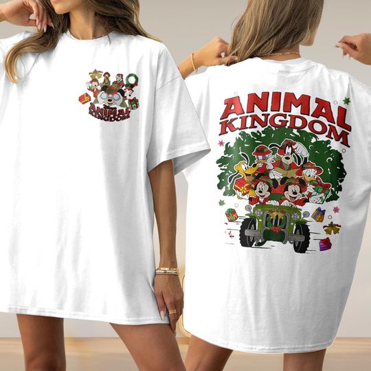 Trending Animal Kingdom Christmas Shirt, Animal Kingdom Xmas Outfit Shirt, Wild About Christmas, Mickey Safari Animal Kingdom Shirt
