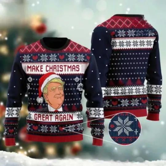 Trump Make Christmas Great Again Ugly Christmas Sweater