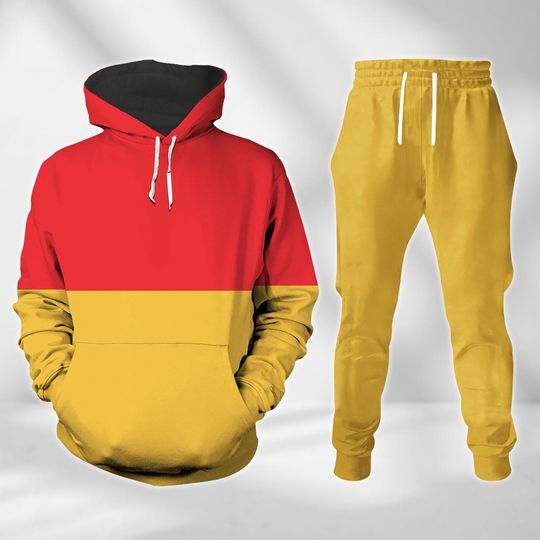 Winnie The Pooh Costume Hoodie, Pooh Bear Cosplay Shirt, Disney Pooh Jogger, Cartoon Movie Characters Hoodie, Pooh And Friends Gift