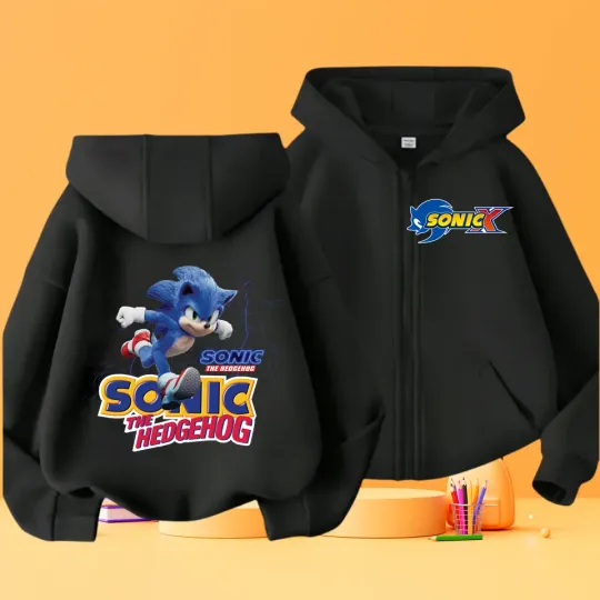 2024 Sonics Double Sided Zipper Hoodie | Unisex Zip Up Jacket