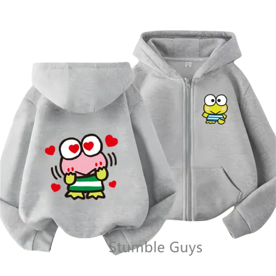 New Kero Kero Keroppi Zipper Hoodie
