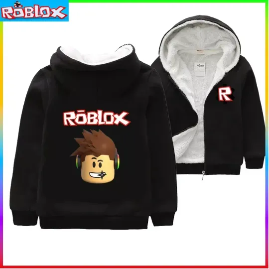Roblox Double Sided Zipper Hoodie | Unisex Zip Up Jacket
