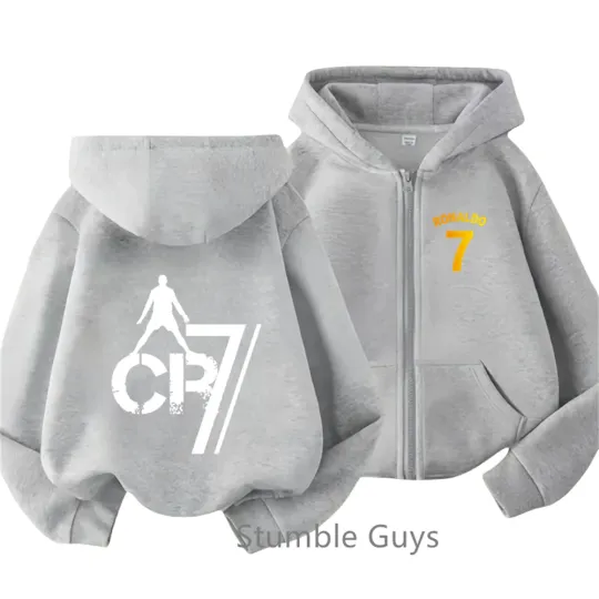 Ronaldo- CR7 Double Sided Zipper Hoodie | Unisex Zip Up Jacket