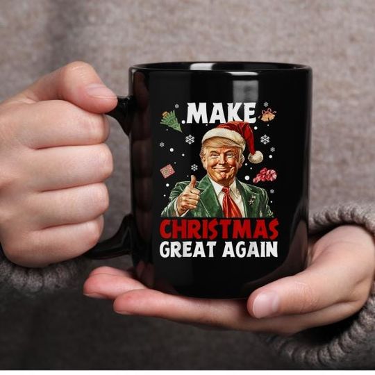 I'll Be Home for Christmas Trump mug, Trump Christmas, Make Christmas Great Again, Trump Santa, Christmas Trump, Mug (11oz, 15oz)