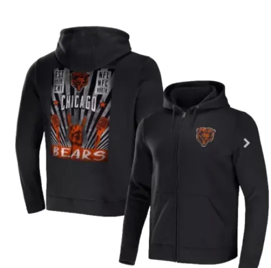 Men's Chicago Bears football x Darius Rucker Zip Hoodie
