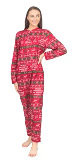 Adult Unisex  Movie Merry Christmas Ya Filthy Animal Cosplay Hooded Jumpsuit | Adult Jumpsuit | Adult Onesie