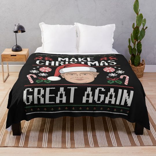 Make Christmas Great Again Throw Blanket