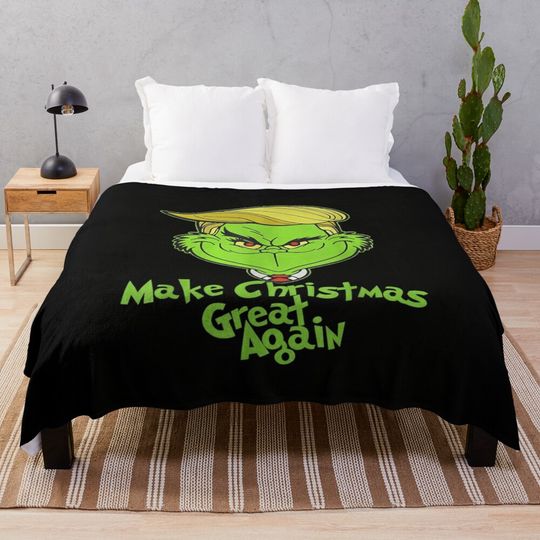 Make Christmas Great Again Throw Blanket