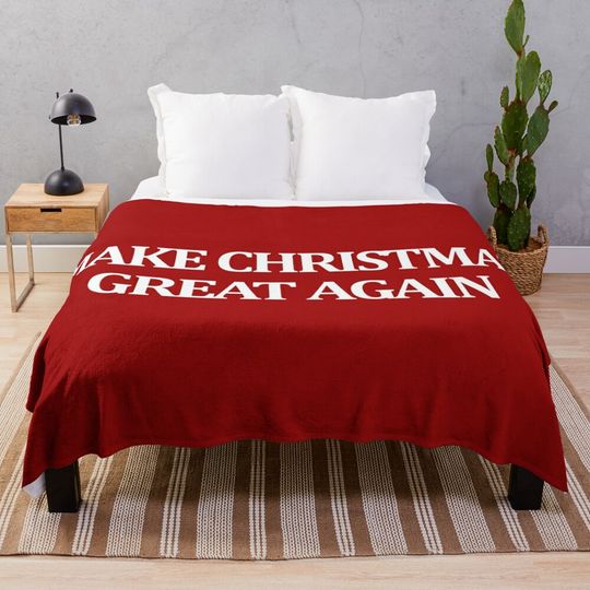 Make Christmas Great Again Throw Blanket