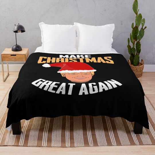 Make Christmas Great Again Throw Blanket