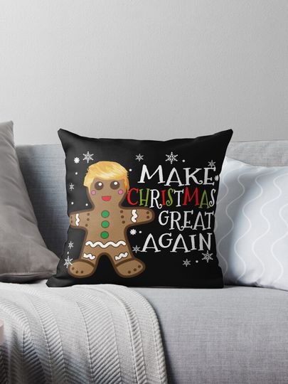 Funny Trump Xmas Make Christmas Great Again Christmas Pajamas Pillow