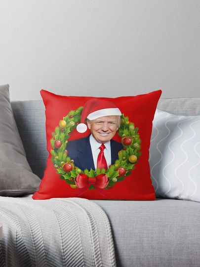Christmas Trump Make Christmas Great Again Funny Christmas card gifts HD HIGH QUALITY ONLINE STORE Pillow