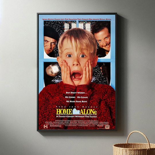 Home Alone Movie Posters | High Quality Canvas Print I 2024 Movie Poster | Modern Room Decorative Arts | Popular Film Gift
