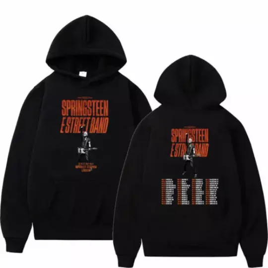 double sided hoodie, Bruce Springsteen and E Street Tour 2024 Hoodie