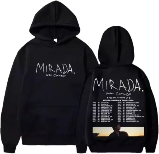 2 sided hoodie music lovers, Ivan Cornejo Mirada Tour 2024 Hoodie