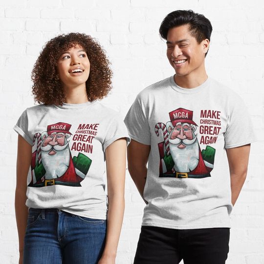 Funny Santa Claus Make Christmas Great Again Classic T-Shirt