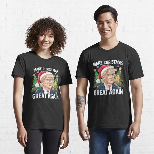 Funny Trump 2024 Make Christmas Great Again Gift  Essential T-Shirt