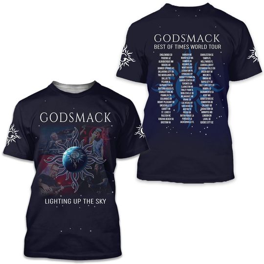 Godsmack T-Shirt Rock Band Music 3D T-Shirt