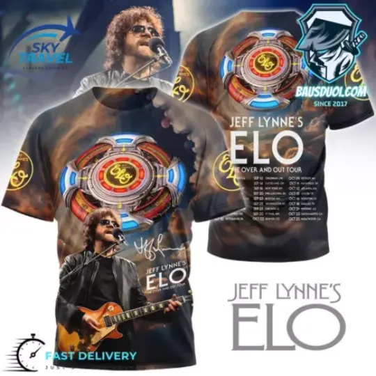 Jeff Lynnes Elo The Over And Out Tour Premium Shirts 2024