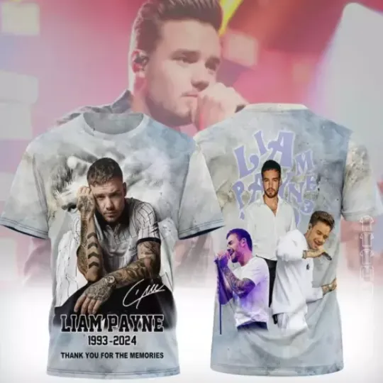 RIP Liam Payne Signature 1993-2024 One Direction Unisex 3D T-Shirt