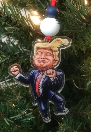 Dancing Trump Christmas Tree Ornament | Trump Dancing | Trump Christmas Gift | Trump Christmas 2024