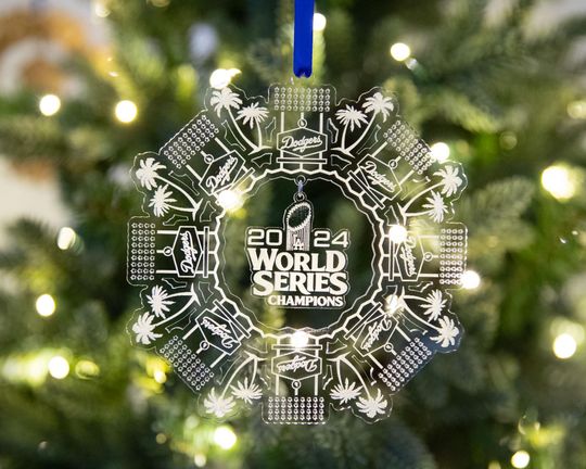 Dodgers Clear acrylic Ornament, xmas Tree Decoration