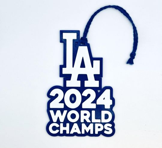 L.A. Dodgers 2024 World Champs Christmas Ornament