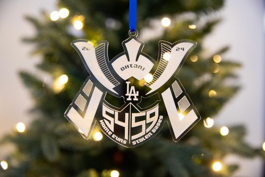 Dodgers Clear acrylic Ornament, xmas Tree Decoration