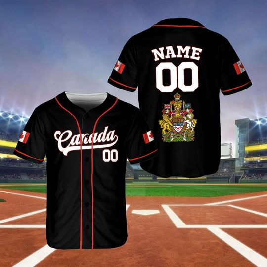 Personalized Canada Baseball Jersey, Canada Baseball Shirt, Custom Canada Baseball Jersey, Canada Baseball Fan Game Day Outfit,