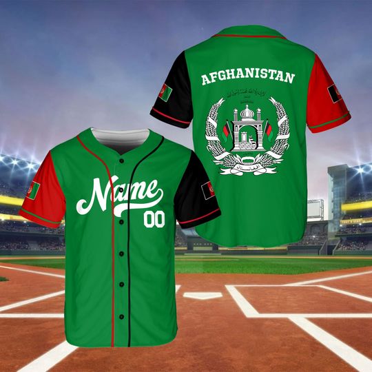Personalized Afghanistan Baseball Jersey, Custom Name Afghanistan Jersey, Afghanistan Family Matching Tee, Afghanistan Lover Gift