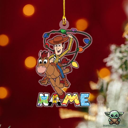 Personalized Toy Story Ornament, Family Member Christmas Tree Ornaments, Acrylic Xmas Ornaments, Custom Family Ornament 2024