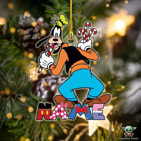 Personalized Goofy Christmas Ornament, Mickey And Friends Ornament, Disney Keepsake Ornament Christmas, Family Christmas Ornament