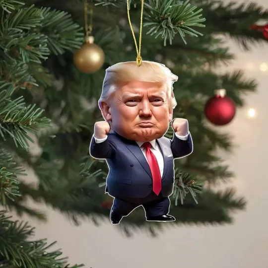 Donald Trump Christmas Ornament, Donald Trump President Car Ornament Xmas Gift