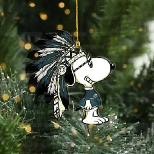 Philadelphia Football Team Eagles Flat Christmas Ornament Fan Xmas Ornament Gift