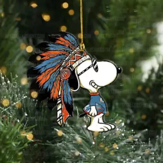 Miami Football Team Dolphins Flat Christmas Ornament Fan Xmas Ornament Gift