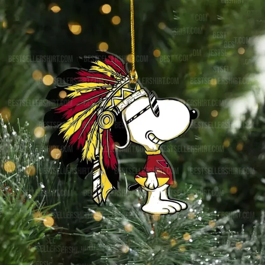 Discover Arizonna Football Team Cardinals Flat Christmas Ornament Fan Xmas Ornament Gift