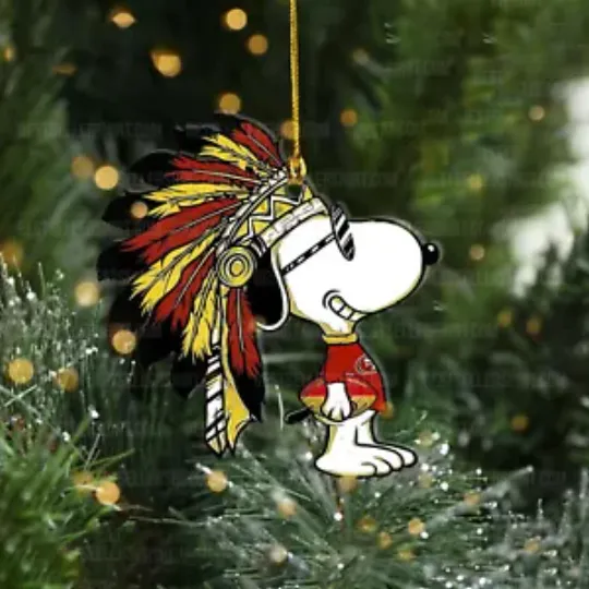 San Francisco Football Team 49ers Flat Christmas Ornament Fan Xmas Ornament Gift