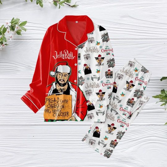 Jelly Roll Christmas Pajamas, Jelly Roll Tour Pajamas Set, The Beautifully Broken Pajamas, Jelly Roll Merch Shirt, Christmas Gift